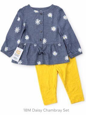 Carter’s Just One You Daisy Chambray Set NWT — 18M